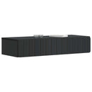 Væghængt Sideskab Sort 87,5 x 34,5 x 17 cm Konstrueret træ