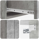 Væghængt Sideskab Betongrå 87,5 x 34,5 x 17 cm Konstrueret træ