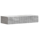 Væghængt Sideskab Betongrå 87,5 x 34,5 x 17 cm Konstrueret træ
