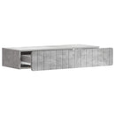 Væghængt Sideskab Betongrå 87,5 x 34,5 x 17 cm Konstrueret træ