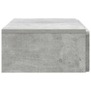 Væghængt Sideskab Betongrå 87,5 x 34,5 x 17 cm Konstrueret træ