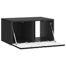 Væghængt TV-skab Sort 59,5 x 41 x 30 cm Konstrueret træ