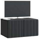Væghængt TV-skab Sort 59,5 x 41 x 30 cm Konstrueret træ