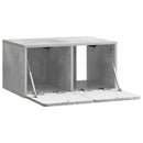 Væghængt TV-skab Betongrå 59,5 x 41 x 30 cm Konstrueret træ