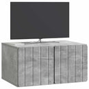 Væghængt TV-skab Betongrå 59,5 x 41 x 30 cm Konstrueret træ