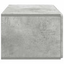 Væghængt TV-skab Betongrå 59,5 x 41 x 30 cm Konstrueret træ