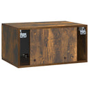 Væghængt TV-skab Røget eg 59,5 x 41 x 30 cm Konstrueret træ