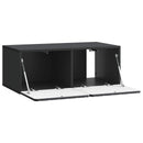 Væghængt TV-skab Sort 78,5 x 41 x 30 cm Konstrueret træ