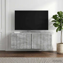 Væghængt TV-skab 78,5 x 41 x 30 cm Betongrå Konstrueret træ