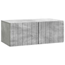Væghængt TV-skab Betongrå 78,5 x 41 x 30 cm Konstrueret træ