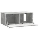 Væghængt TV-skab Betongrå 78,5 x 41 x 30 cm Konstrueret træ