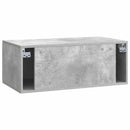 Væghængt TV-skab Betongrå 78,5 x 41 x 30 cm Konstrueret træ
