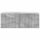 Væghængt TV-skab Betongrå 78,5 x 41 x 30 cm Konstrueret træ