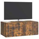 Væghængt TV-skab Røget eg 78,5 x 41 x 30 cm Konstrueret træ