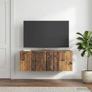 Væghængt TV-skab 78,5 x 41 x 30 cm Gammelt træ Konstrueret træ