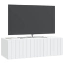 Væghængt TV-skab Hvid 98 x 41 x 30 cm Konstrueret træ