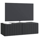 Væghængt TV-skab Sort 98 x 41 x 30 cm Konstrueret træ