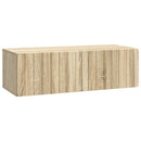 Væghængt TV-skab Sonoma-eg 98 x 41 x 30 cm Konstrueret træ