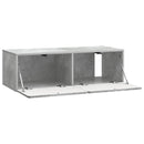 Væghængt TV-skab Betongrå 98 x 41 x 30 cm Konstrueret træ