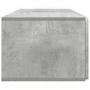 Væghængt TV-skab Betongrå 98 x 41 x 30 cm Konstrueret træ
