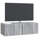Væghængt TV-skab 98 x 41 x 30 cm Grå Sonoma Konstrueret træ