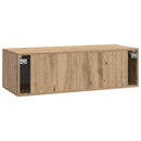 Væghængt TV-skab Artisan-eg 98 x 41 x 30 cm Konstrueret træ