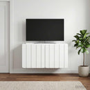 Væghængt TV-skab 59,5 x 31 x 30 cm Hvid Konstrueret træ