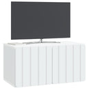 Væghængt TV-skab Hvid 59,5 x 31 x 30 cm Konstrueret træ