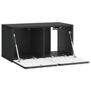 Væghængt TV-skab Sort 59,5 x 31 x 30 cm Konstrueret træ