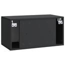 Væghængt TV-skab Sort 59,5 x 31 x 30 cm Konstrueret træ
