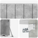 Væghængt TV-skab Betongrå 59,5 x 31 x 30 cm Konstrueret træ