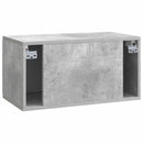 Væghængt TV-skab 59,5 x 31 x 30 cm Betongrå Konstrueret træ