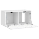 Væghængt TV-skab Vægmonteret Hvid højglans 59,5 x 31 x 30 cm