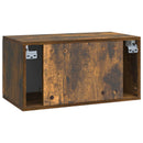 Væghængt TV-skab 59,5 x 31 x 30 cm Røget eg Konstrueret træ