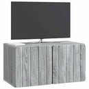 Væghængt TV-skab Vægmonteret Grå sonoma-eg 59,5 x 31 x 30 cm