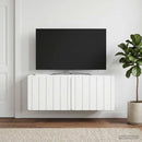 Væghængt TV-skab 78,5 x 31 x 30 cm Hvid Konstrueret træ