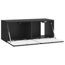 Væghængt TV-skab Sort 78,5 x 31 x 30 cm Konstrueret træ