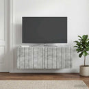 Væghængt TV-skab 78,5 x 31 x 30 cm Betongrå Konstrueret træ