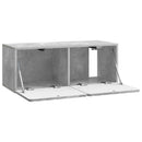 Væghængt TV-skab Betongrå 78,5 x 31 x 30 cm Konstrueret træ