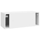 Væghængt TV-skab Vægmonteret Hvid højglans 78,5 x 31 x 30 cm