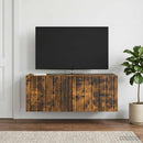 Væghængt TV-skab 78,5 x 31 x 30 cm Røget eg Konstrueret træ