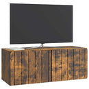 Væghængt TV-skab Røget eg 78,5 x 31 x 30 cm Konstrueret træ