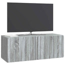 Væghængt TV-skab Vægmonteret Grå sonoma-eg 78,5 x 31 x 30 cm