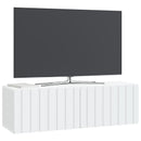 Væghængt TV-skab Hvid 98 x 31 x 30 cm Konstrueret træ