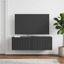 Væghængt TV-skab 98 x 31 x 30 cm Sort Konstrueret træ