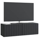 Væghængt TV-skab Sort 98 x 31 x 30 cm Konstrueret træ