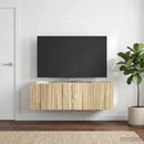 Væghængt TV-skab 98 x 31 x 30 cm Sonoma-eg Konstrueret træ