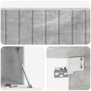 Væghængt TV-skab Betongrå 98 x 31 x 30 cm Konstrueret træ