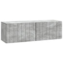 Væghængt TV-skab Betongrå 98 x 31 x 30 cm Konstrueret træ