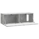 Væghængt TV-skab Betongrå 98 x 31 x 30 cm Konstrueret træ